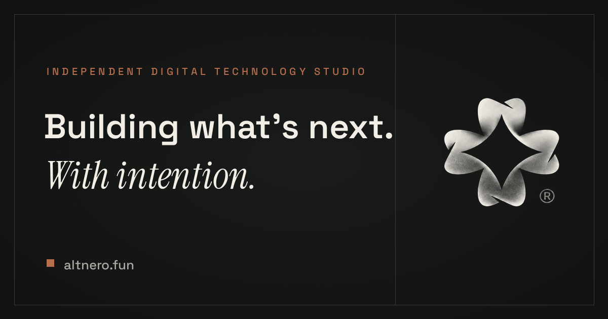 ALT NERO — Independent Digital Technology Studio